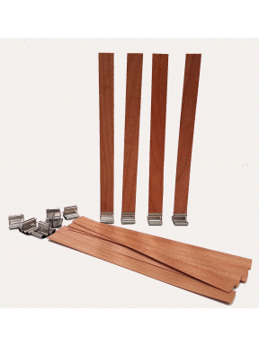 Mechas de madera con soporte metálico 10 unidades