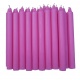 Velas colores 19 x 2 cm. caja 20 u/.