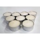 Velas “tealights” Caja 25 u/. Duración 5 h